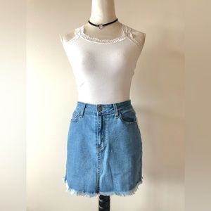 O2 Made in Hollywood USA Denim Skirt, size S